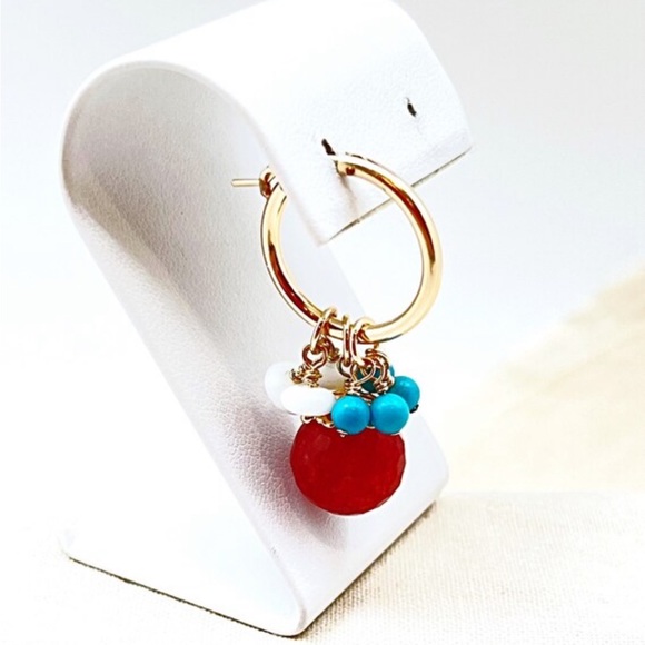 Interchangeable Hoop Charm Starter Set, Includes Hoops and Six Pairs of Charms - Picture 6 of 6